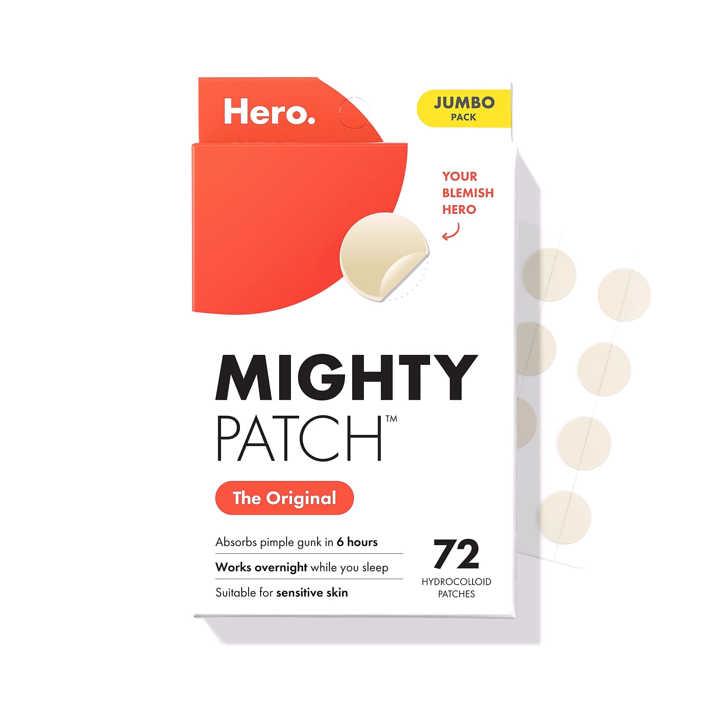 Mighty Patch Original Hydrocolloid Acne Patches, 36 Count