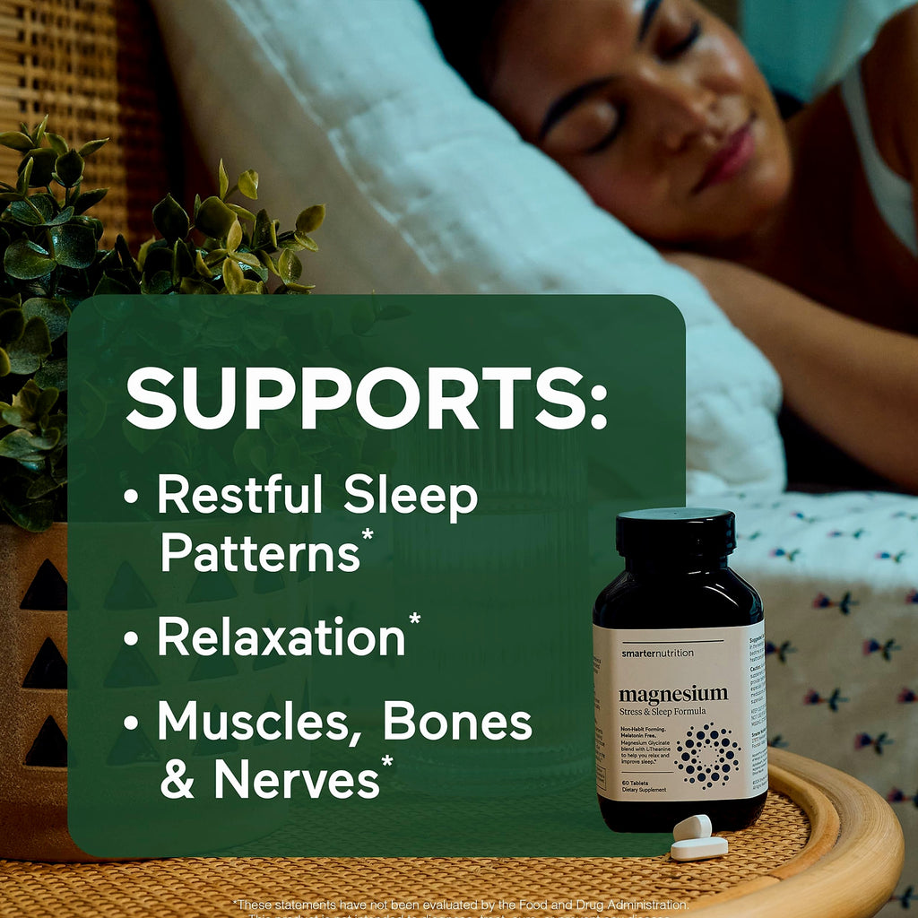 Smarter Nutrition Magnesium Complex Chelated Glycinate Sleep Support