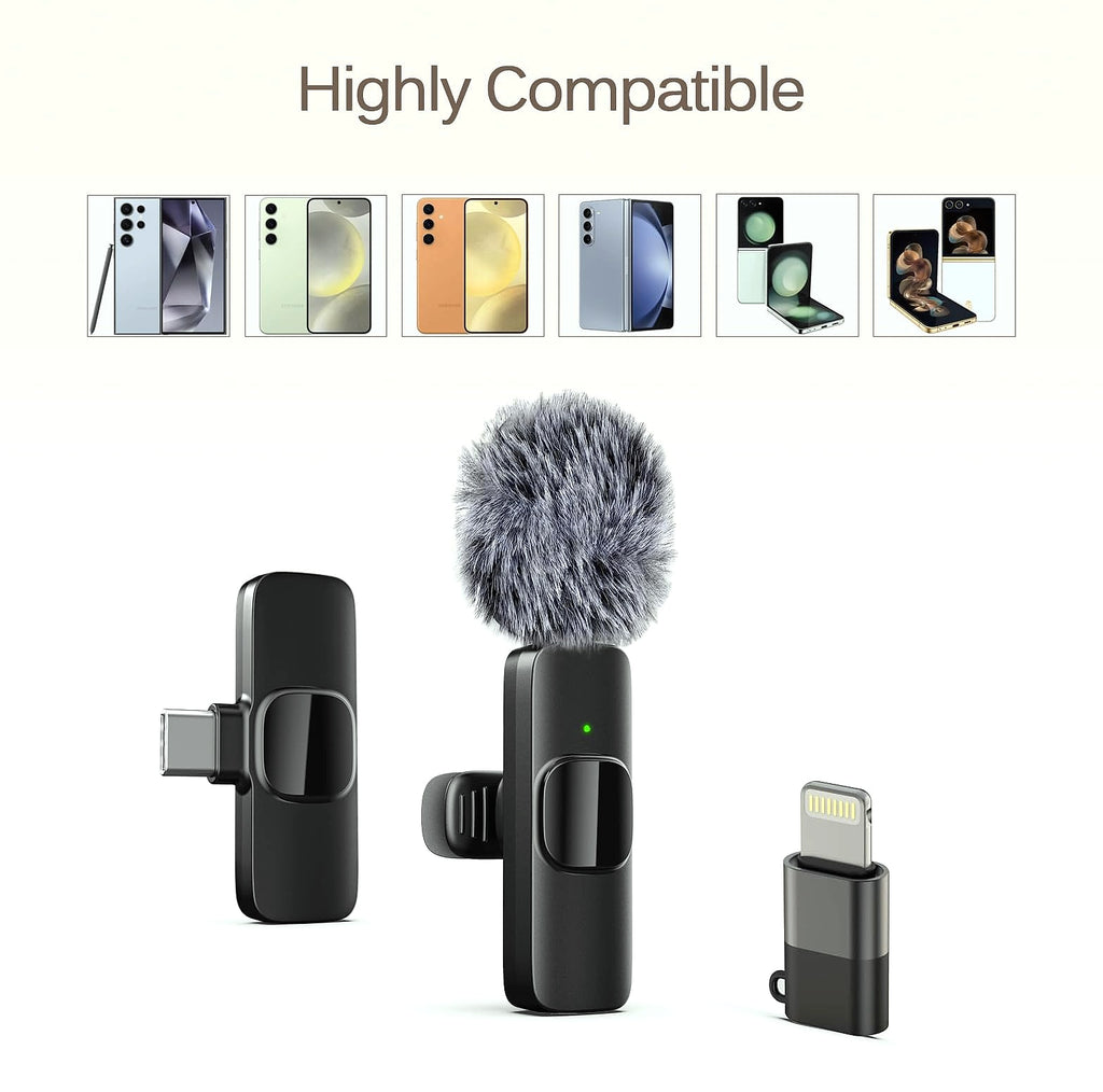 Labstandard Wireless Lavalier Microphone for iPhone and USB-C