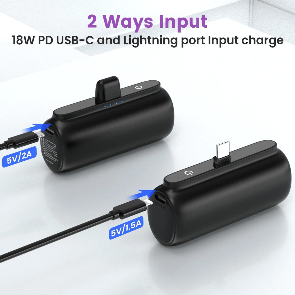 5500mAh Portable Charger External Battery Pack Power Bank For Samsung/Android US