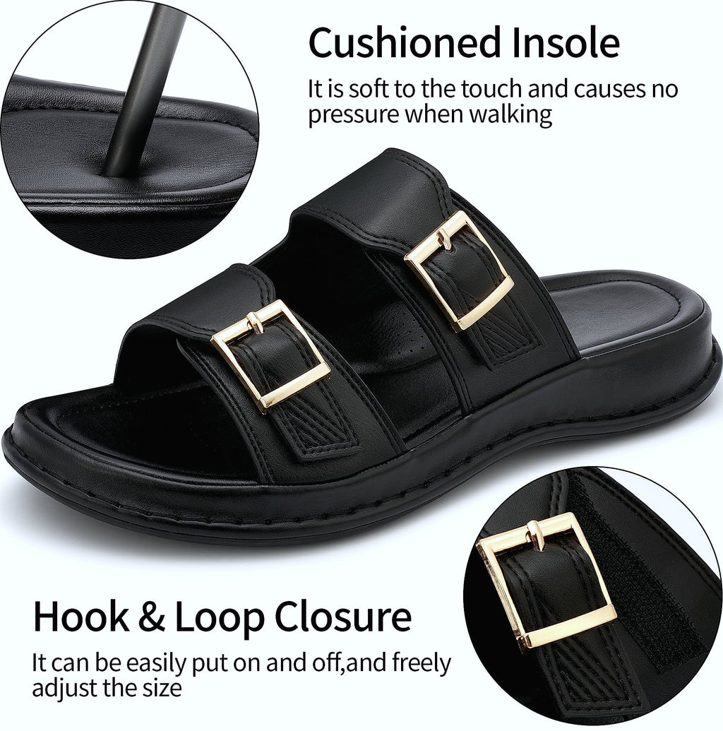 Aomigoct Women's Dressy Summer Sandals Comfortable Walking