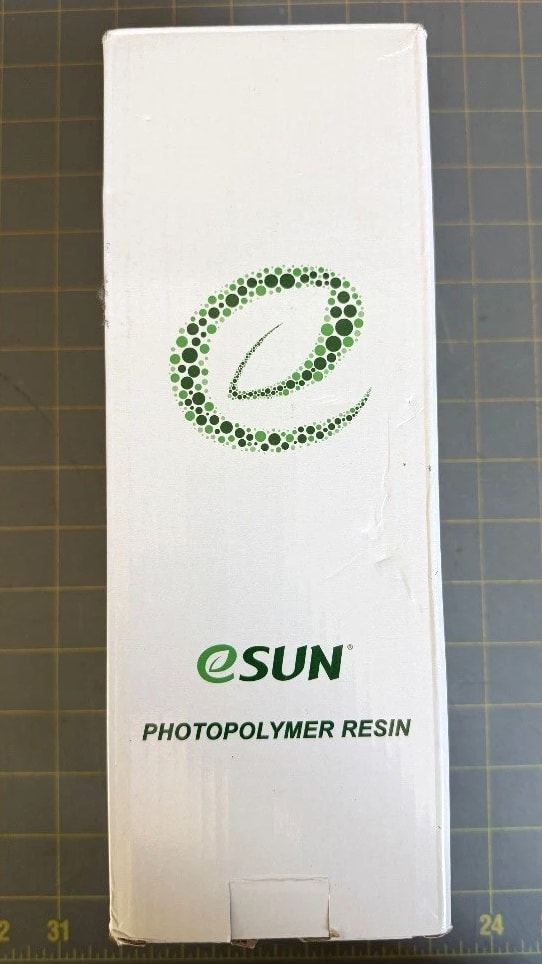 eSUN MA100 Matte Hard & Tough 3D Printer Photopolymer Resin 1kg - Black