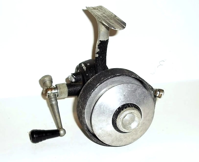 Rare Left Handed Vintage Heddon Spin Pal Manual Line Pick-Up Fishing Reel USA