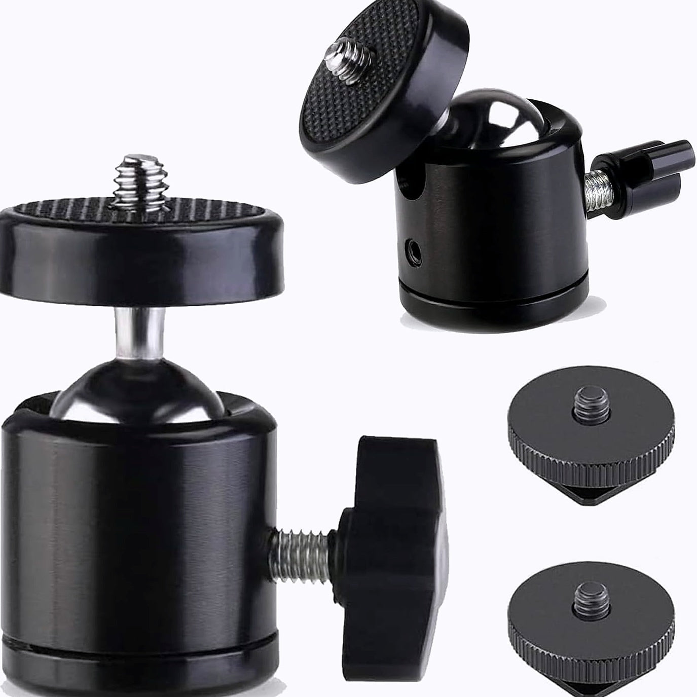 Eszkozta 1/4" Swivel Ball Head Tripod Mount, 2 Pack