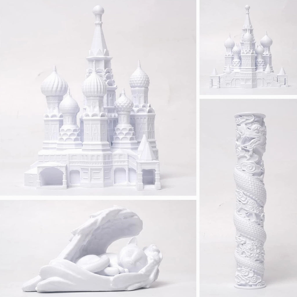 PLA Pro Filament 1.75mm, Cold White PLA Plus Filament, Odorless, Clog-Free 3D Printing