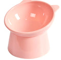 Novelty Moon Cat Ear Raised Pet Bowl Elevated Feeder