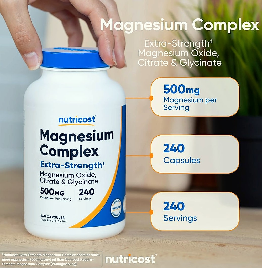 Nutricost Magnesium Complex 500mg Triple Blend Capsules