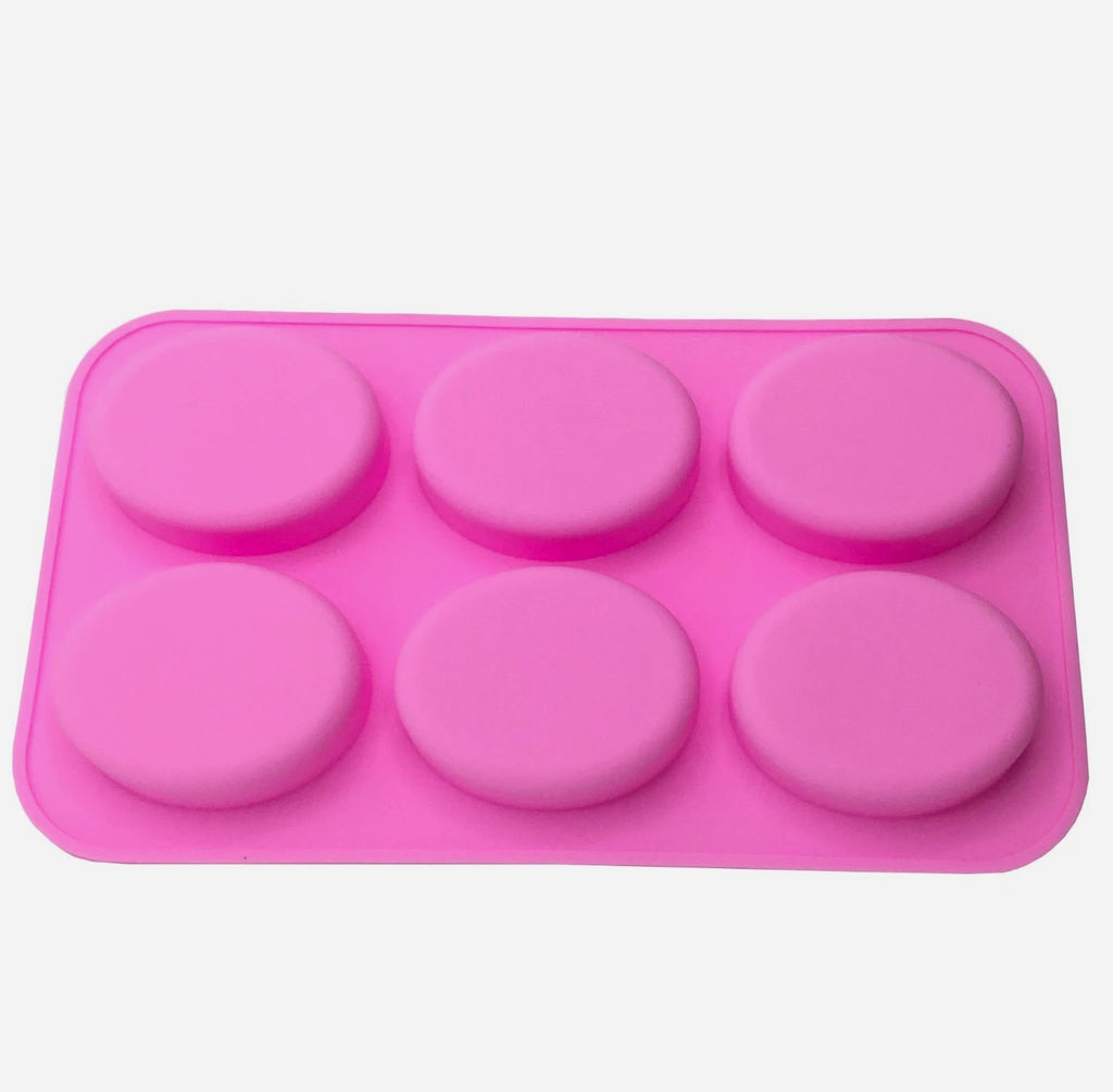 6 Cavity DIY Handmade Oval Silicone Mold for Soap Bar
