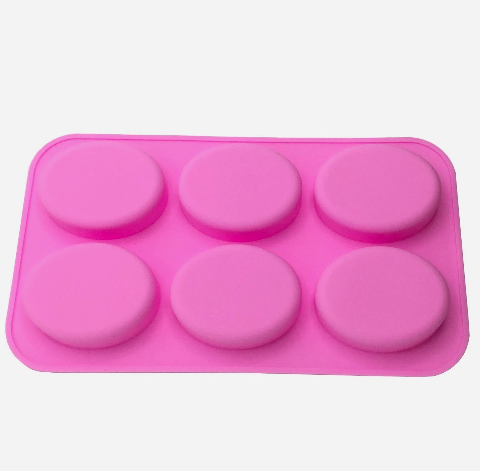 6 Cavity DIY Handmade Oval Silicone Mold for Soap Bar