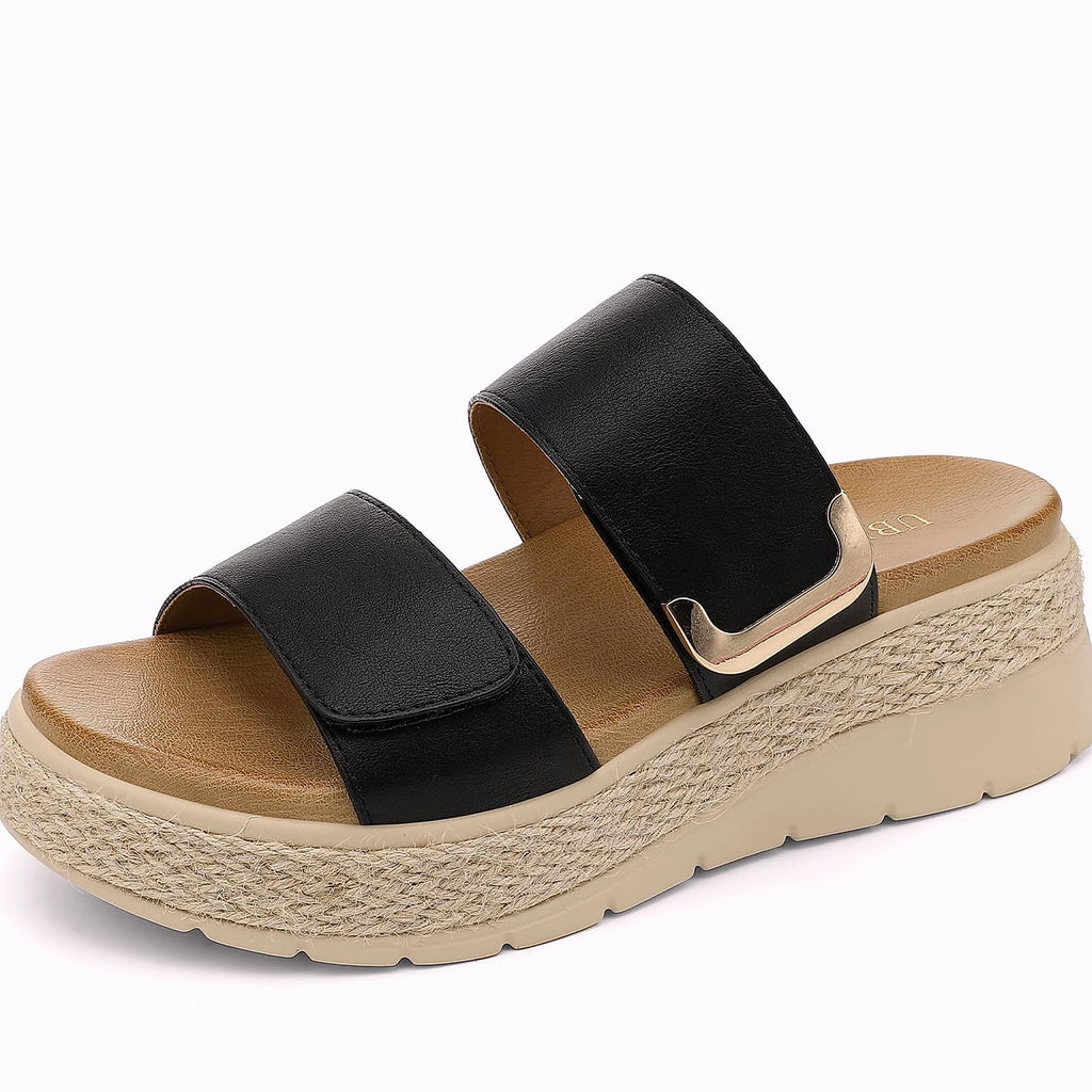UBFEN Womens Platform Wedge Sandals with Orthopedic Support