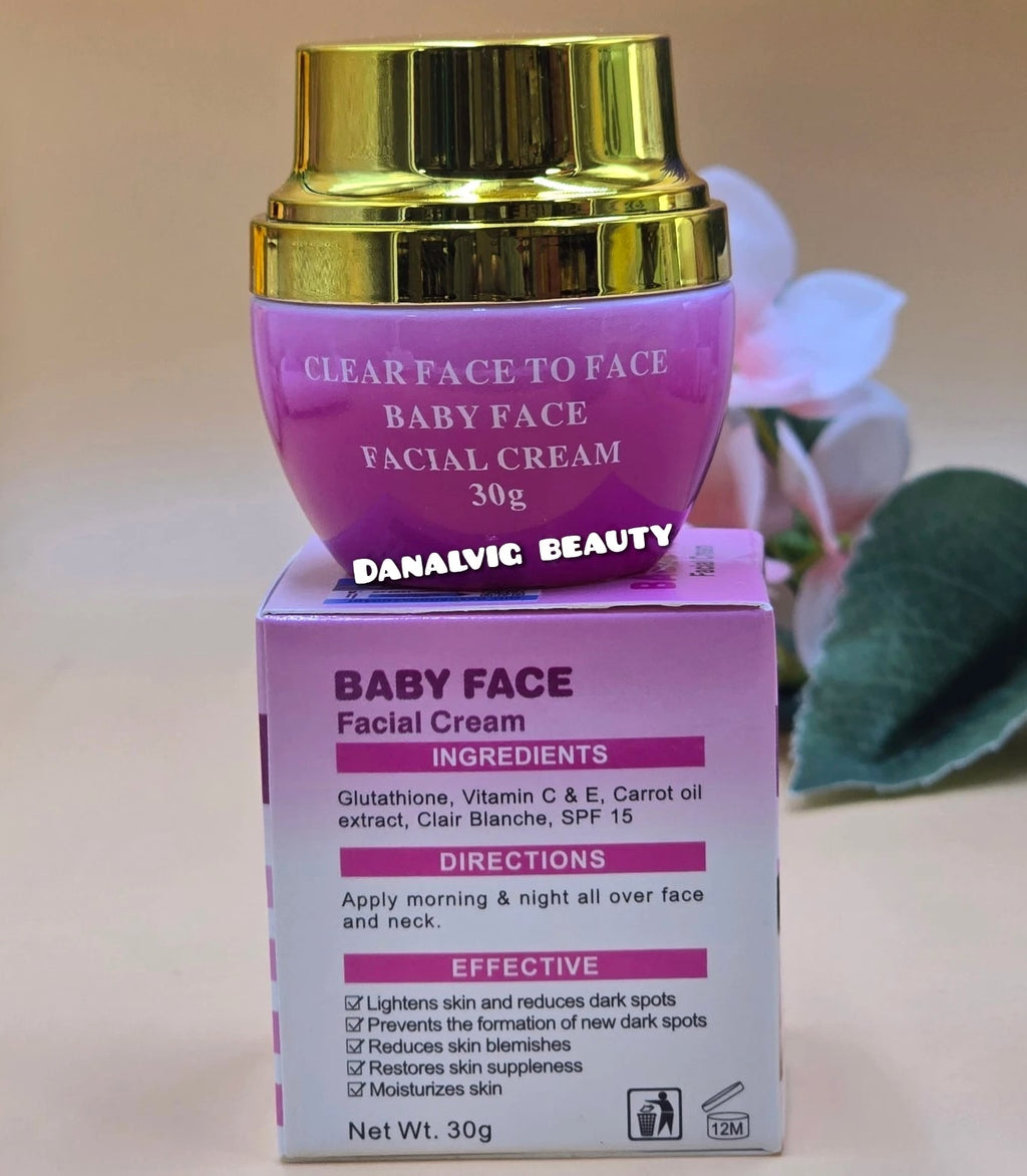 baby face facial cream Active Clear Dark Spots $ Scars In 7 Days