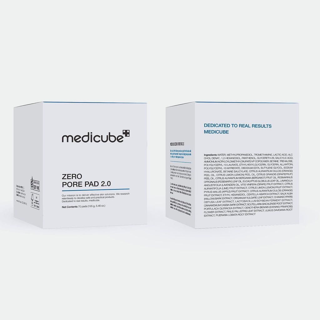Medicube Zero Pore Pad 2.0 Exfoliating Toner Pads, 70 Count