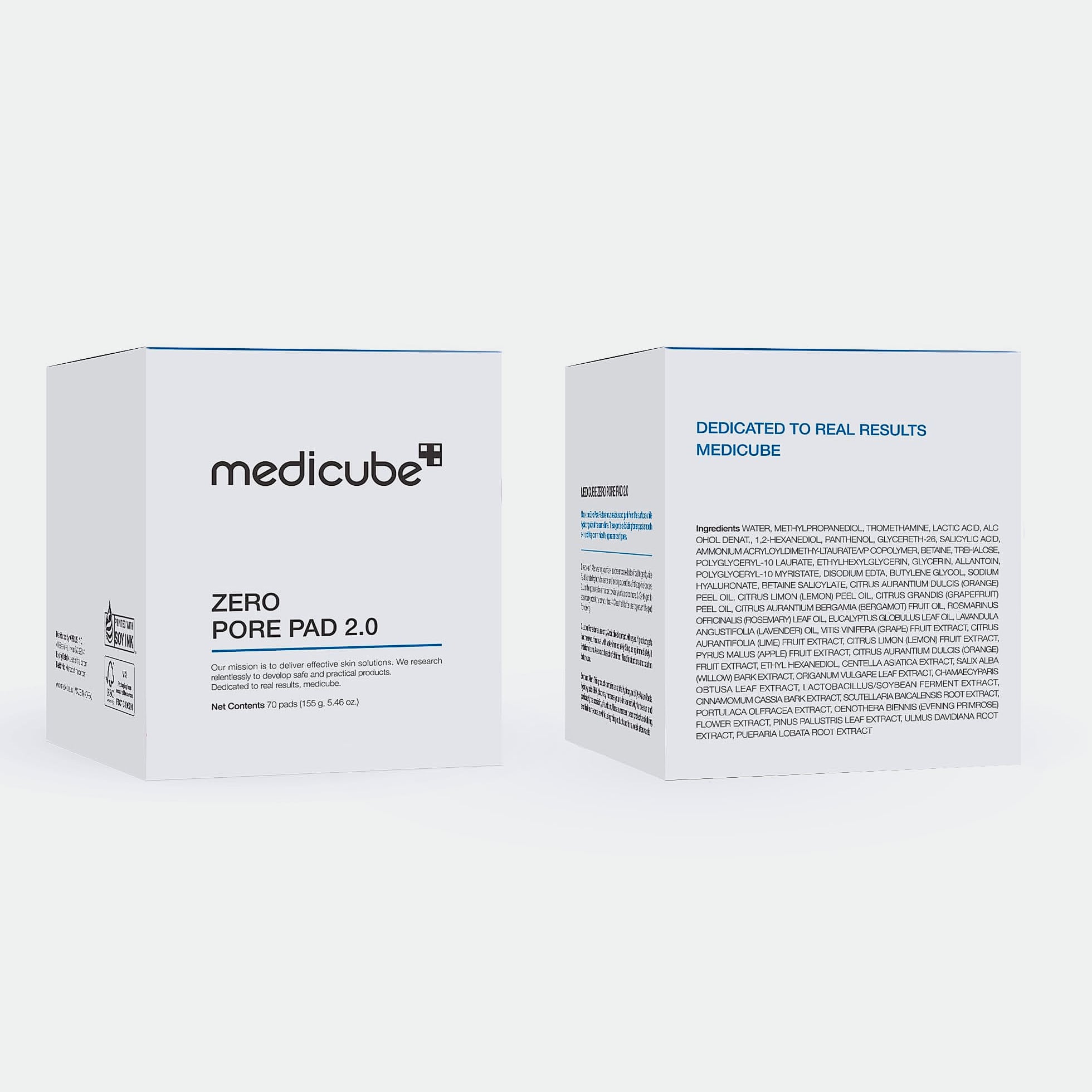 Medicube Zero Pore Pad 2.0 Exfoliating Toner Pads, 70 Count