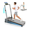 Treadmill Walking Pad with 12% Incline, Handle Bar Height Adjustable, One-cl...