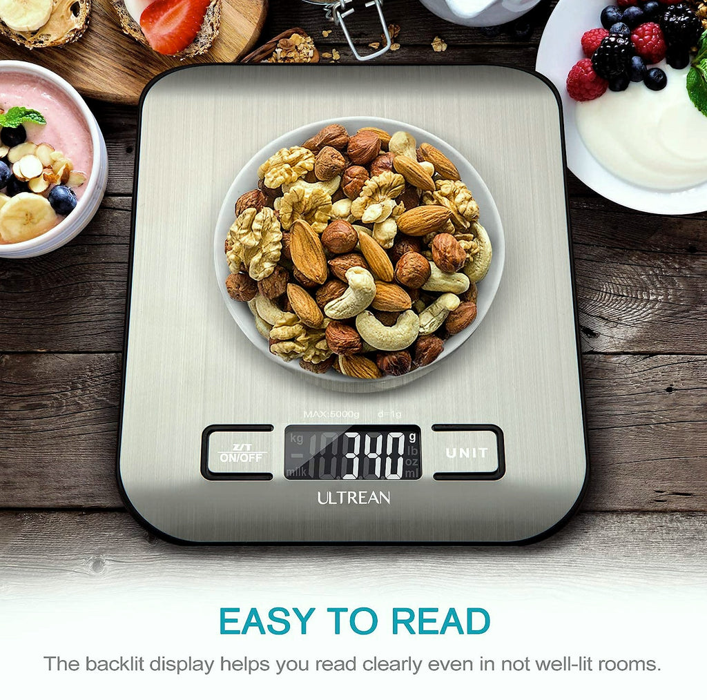 Ultrean Digital Kitchen Scale, 11lb Food Scale with LCD Display