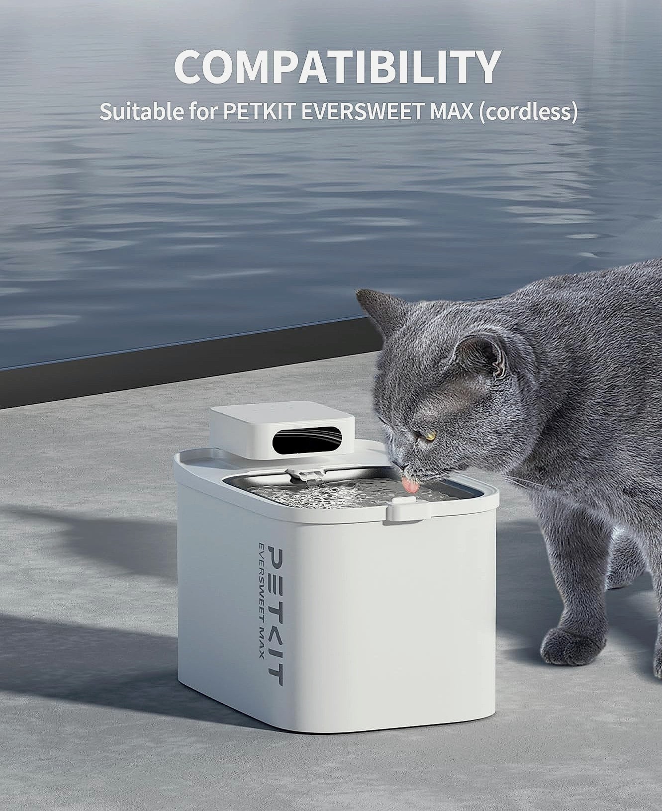 PETKIT Filter Unit Rect for EVERSWEET MAX Cordless Water Fountain 5-Pack