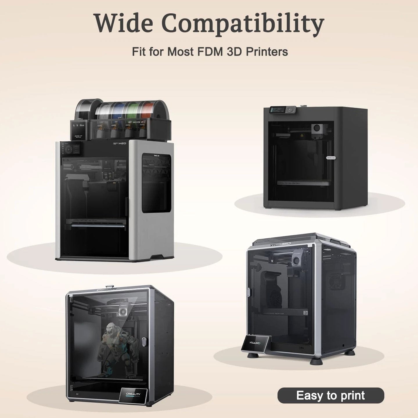 Black TPU Filament 1.75mm 250g (0.55 lb), 95A Flexible Rubber-Like 3D Printer Filament