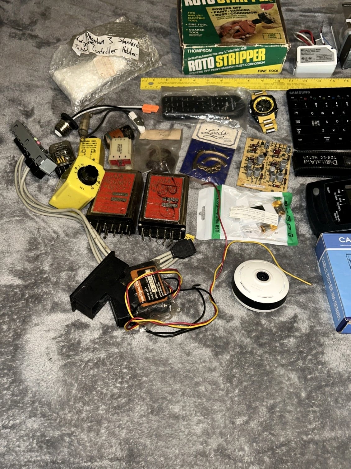 Junk Drawer Mixed Lot of Electronics Gadgets As-Is Used Untested Parts Repair