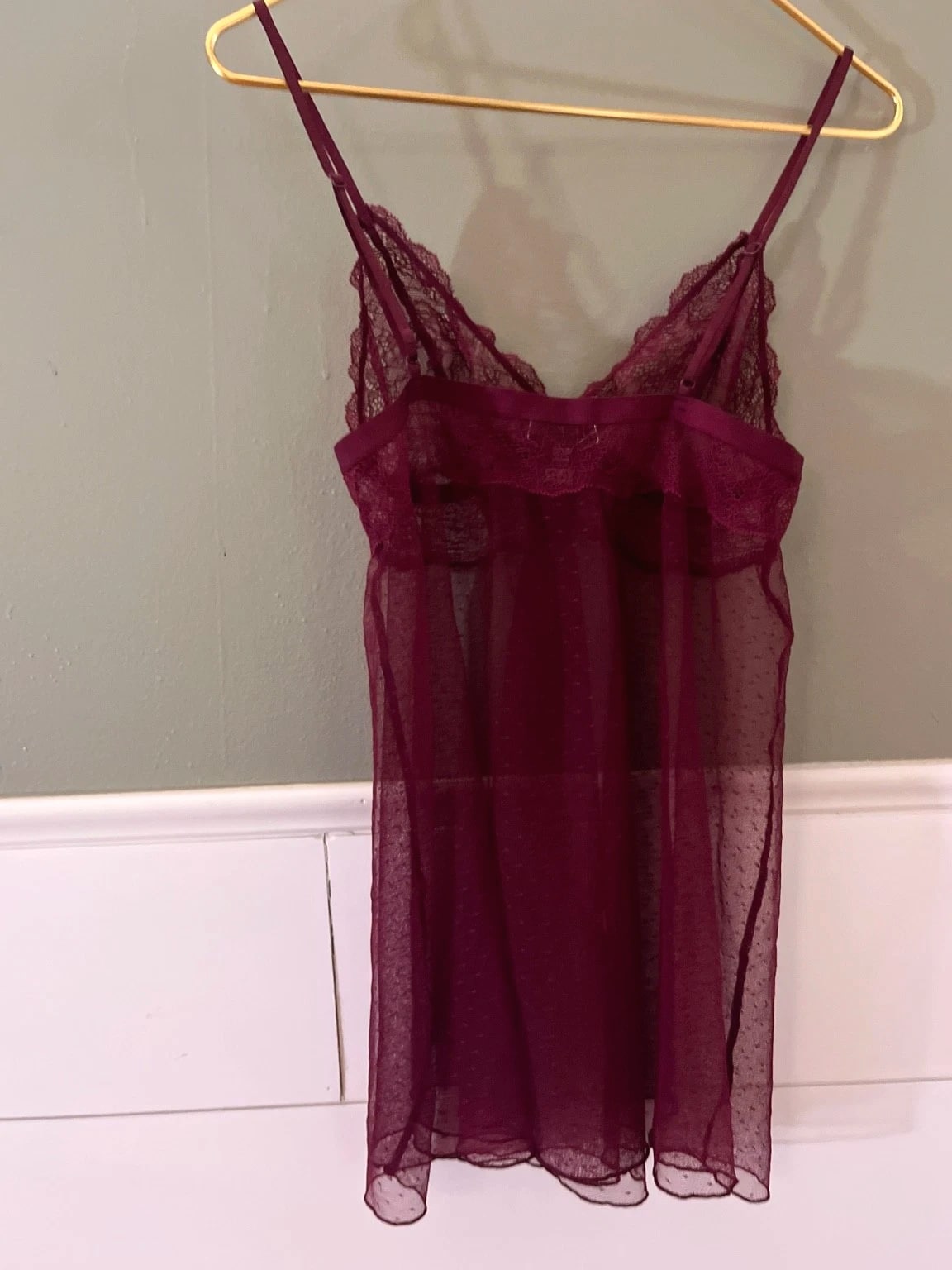 Victoria's Secret Lingerie - Large VS Cami Date Night Babydoll Tank Sexy