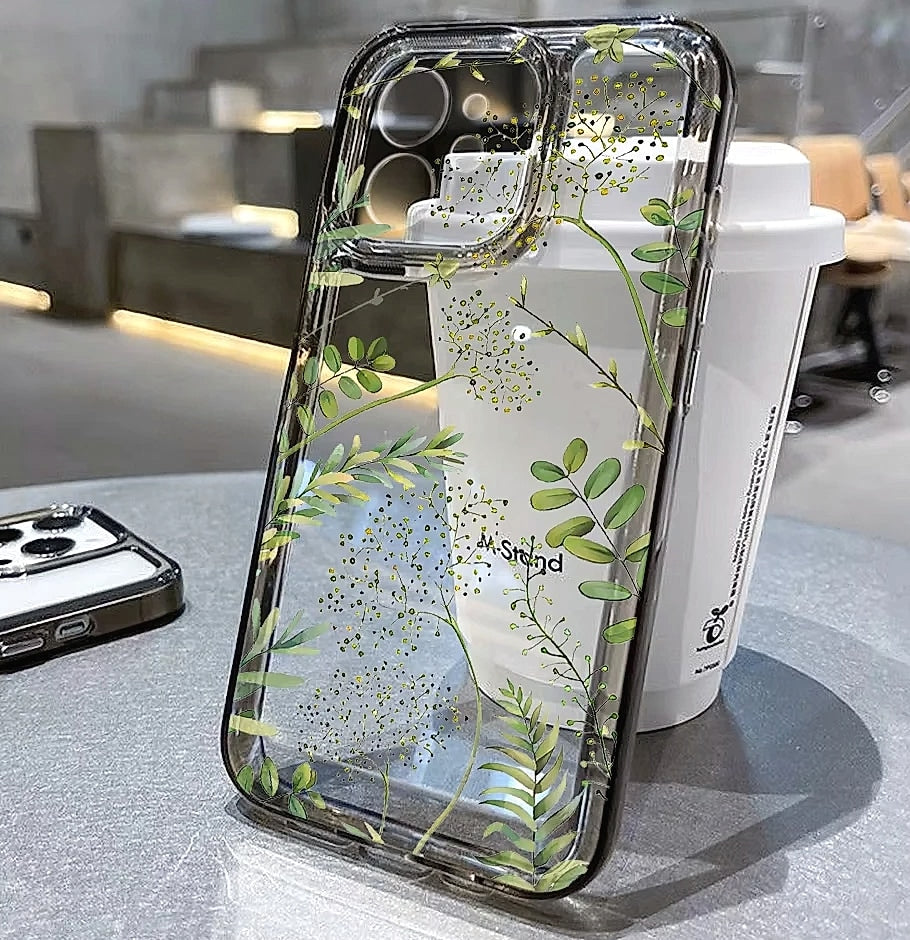 TUNEDEE Flower Phone Case iPhone 11 12 13 14 15 16 Shockproof