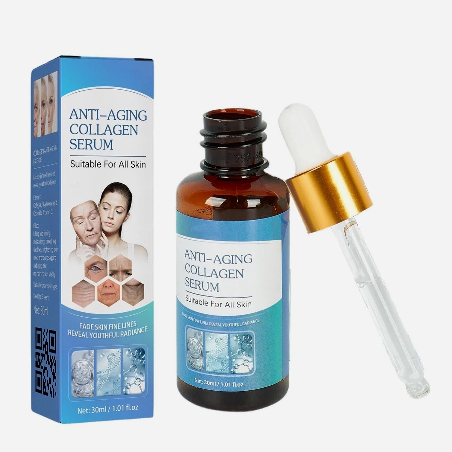 Olavita Facial Serum, Liquid Anti Aging Solution, Vitamin C & E Gel, ...