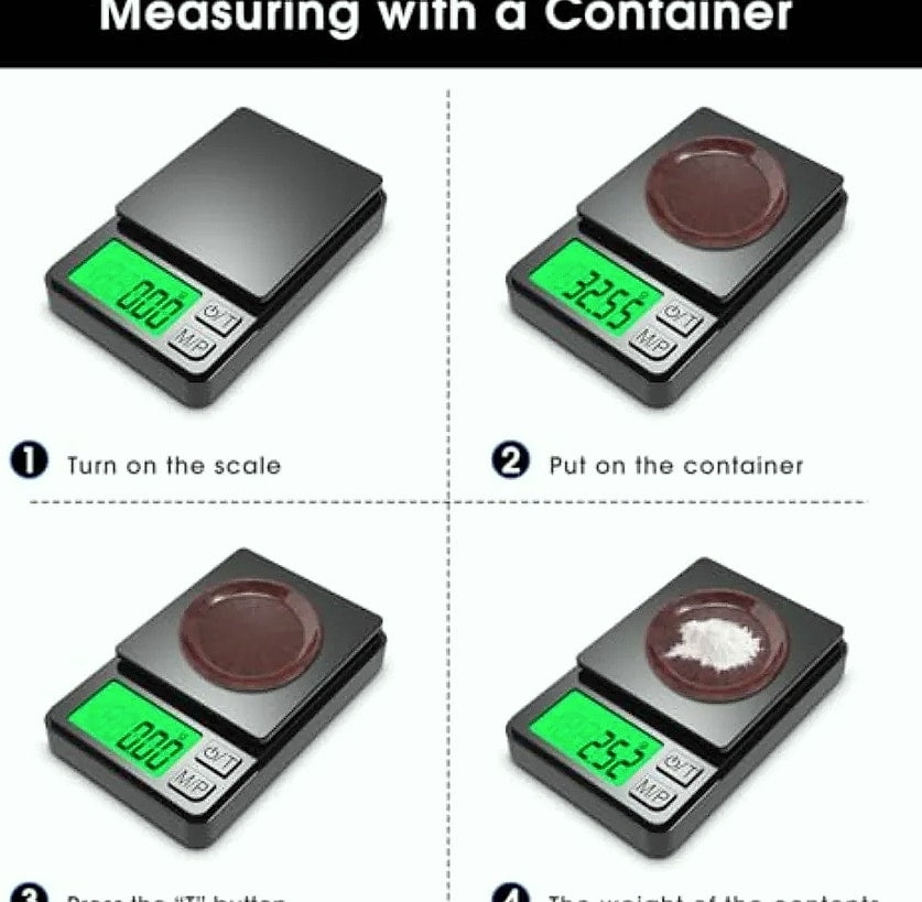 Pocket Digital Scale 1000g x 0.01g Precision Kitchen Weigh