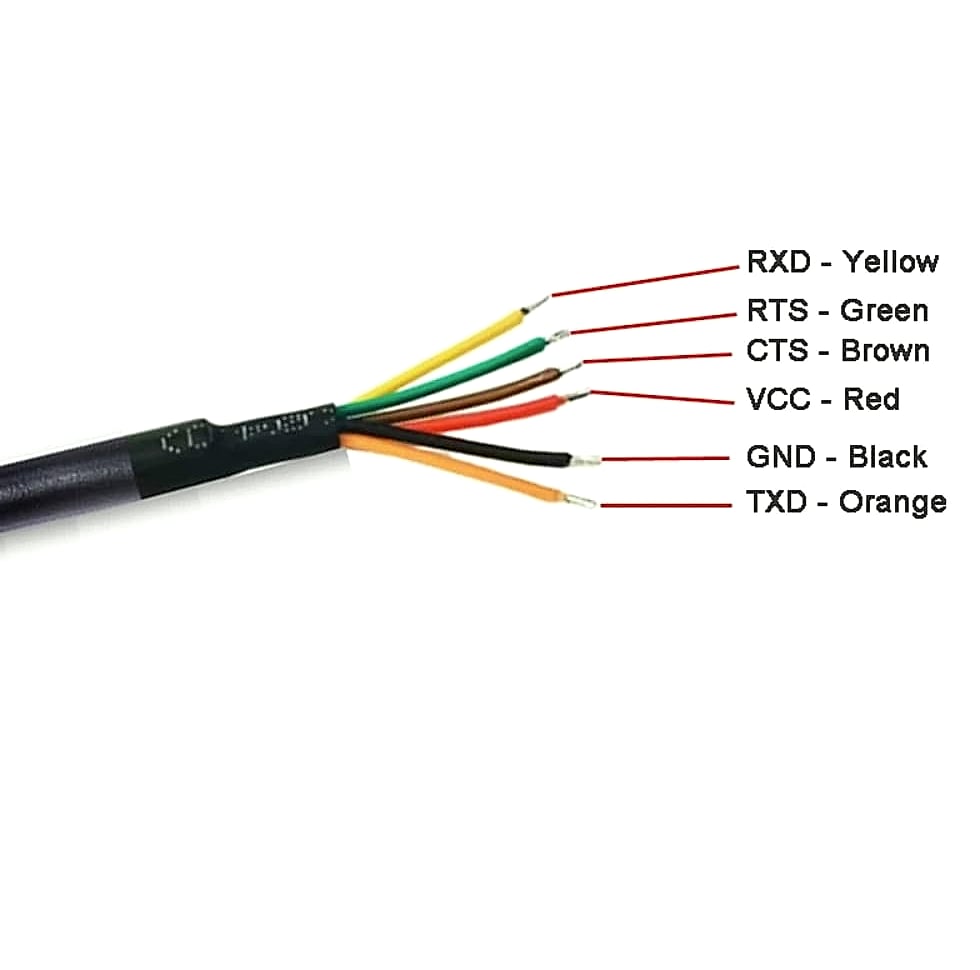 Bainoontech FT232RL USB to TTL Serial Cable, 6ft UART Converter