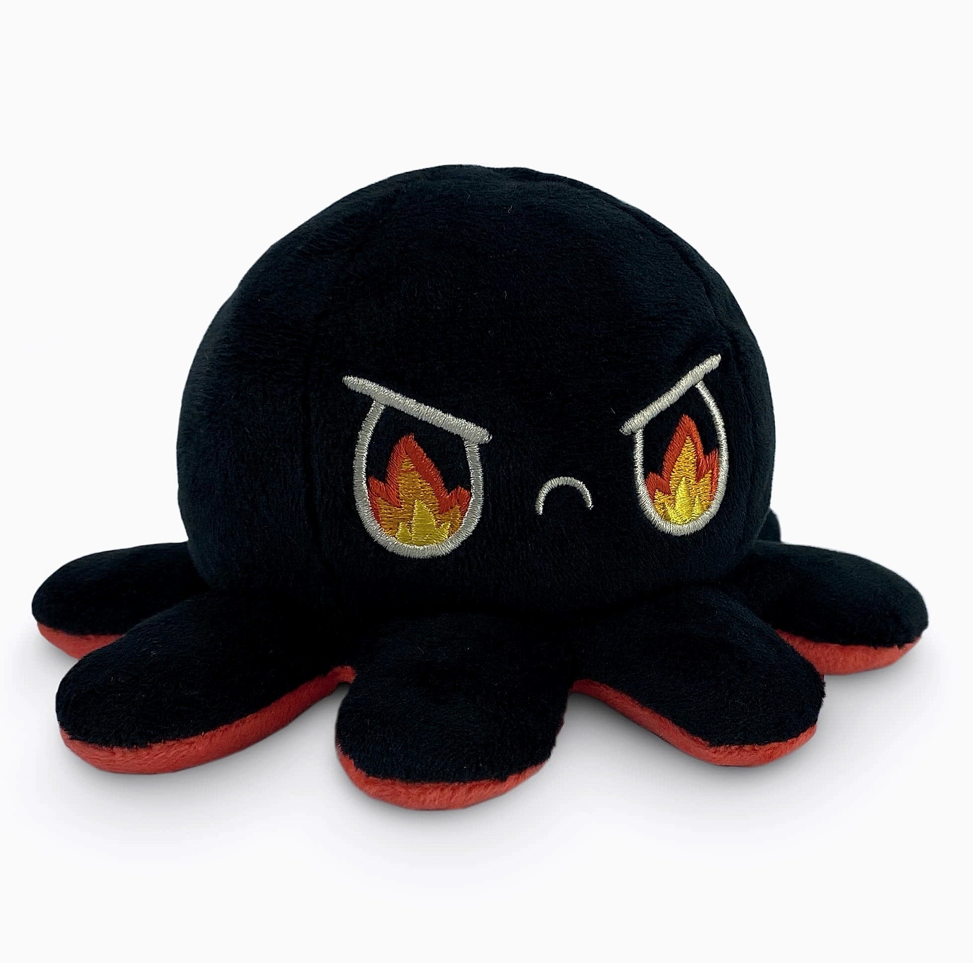 TeeTurtle Reversible Octopus Plushie 4-Inch Pink Aqua Flip Toy