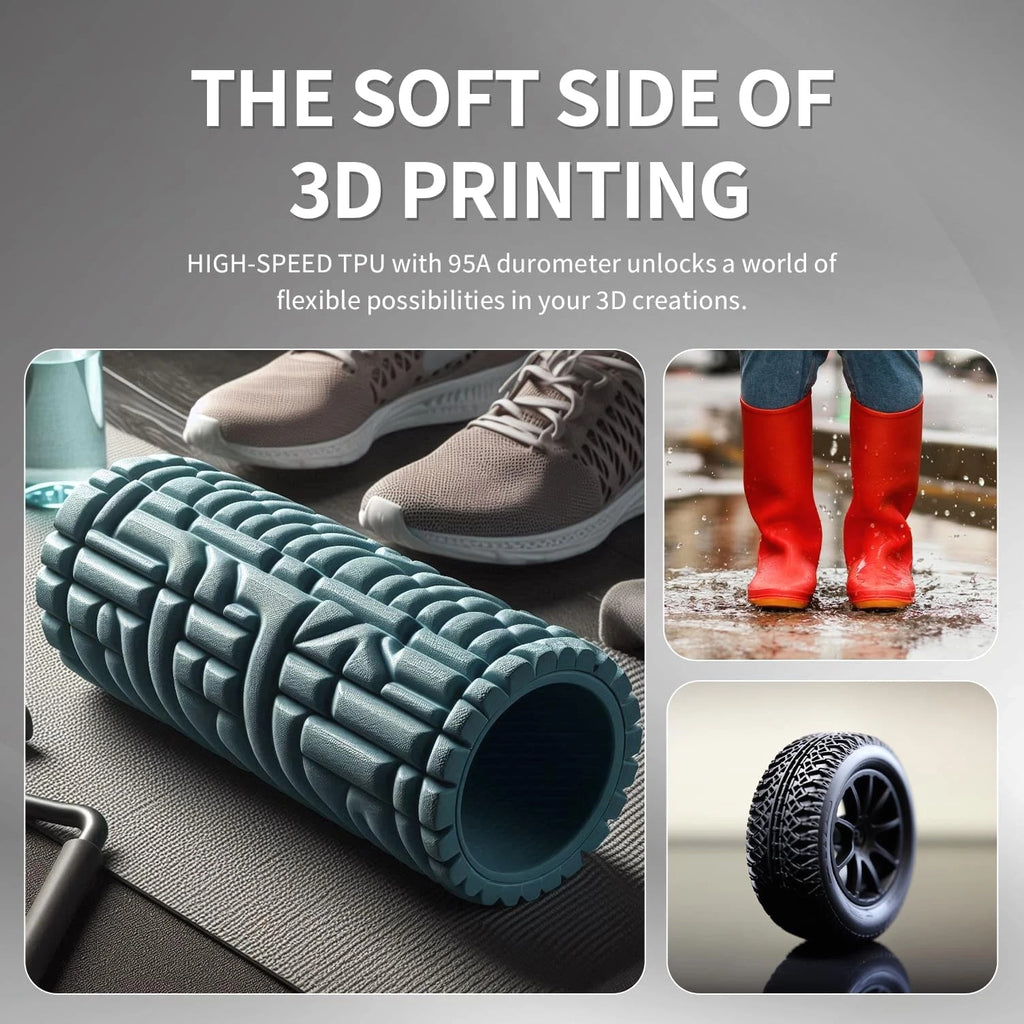 OVERTURE TPU High Speed Filament 1.75mm Flexible HS TPU Transparent