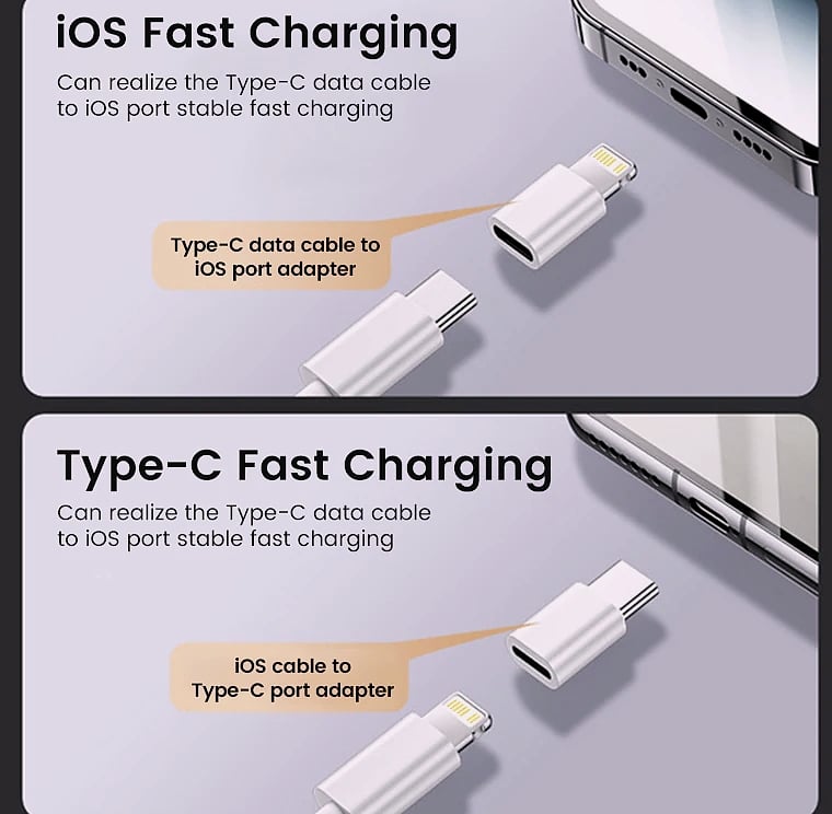 Olaf USB-C to Lightning Adapter for iPhone Fast Charging