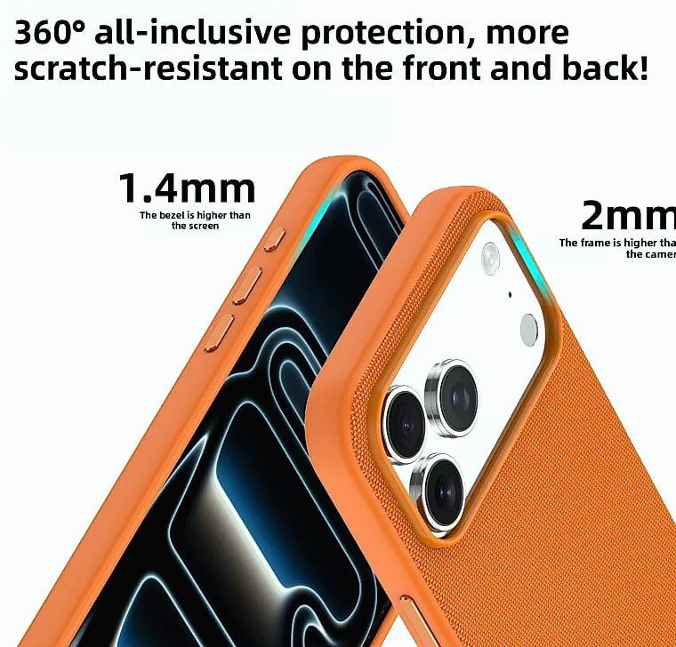 Techwoven Fabric Magnetic Phone Case for iPhone 15/16/17 Pro Max