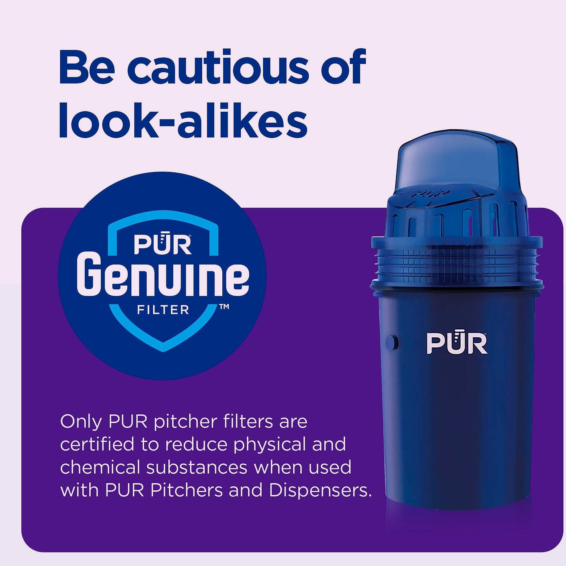 PUR PPF900Z4 Water Pitcher Filter Replacement 4-Pack