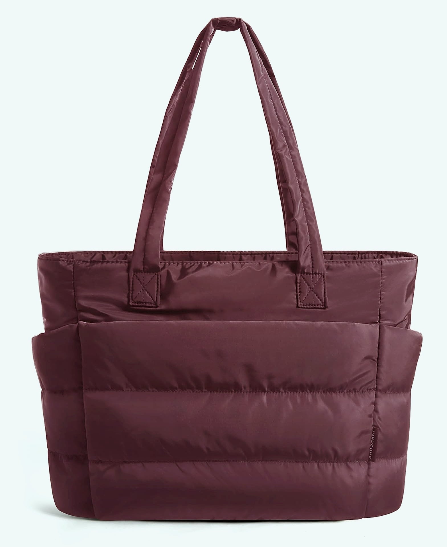 BAGSMART Tote Bag for Women, Lightweight Quilted Shoulder Bag