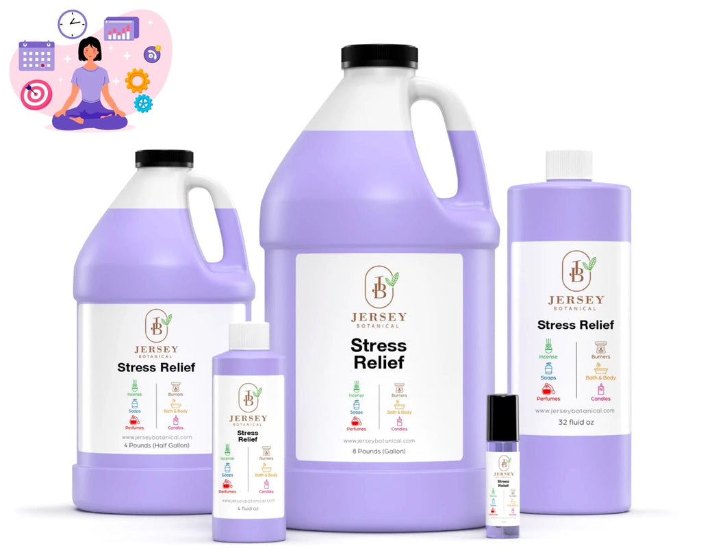 Stress Relief Fragrance Oil for Candle, Soap Making, Incense - 100% Pure Grade