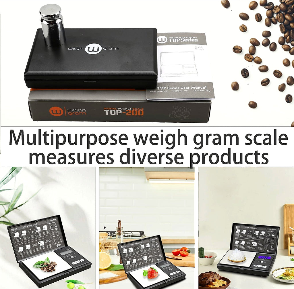 Weigh Gram 200g Digital Pocket Scale with 0.01g Accuracy