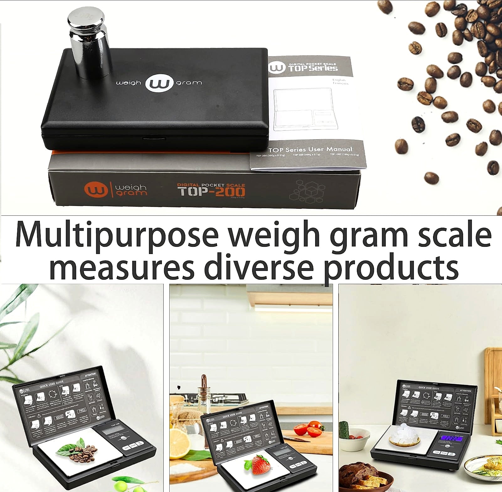 Weigh Gram 200g Digital Pocket Scale with 0.01g Accuracy