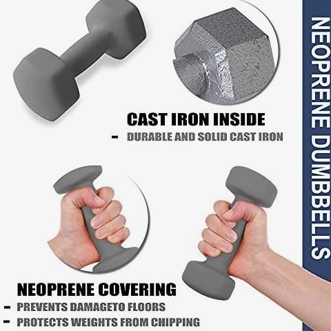 Home Gym Equipment Set for Strength Training, Weight Loss, Pilates & Yoga - Weig
