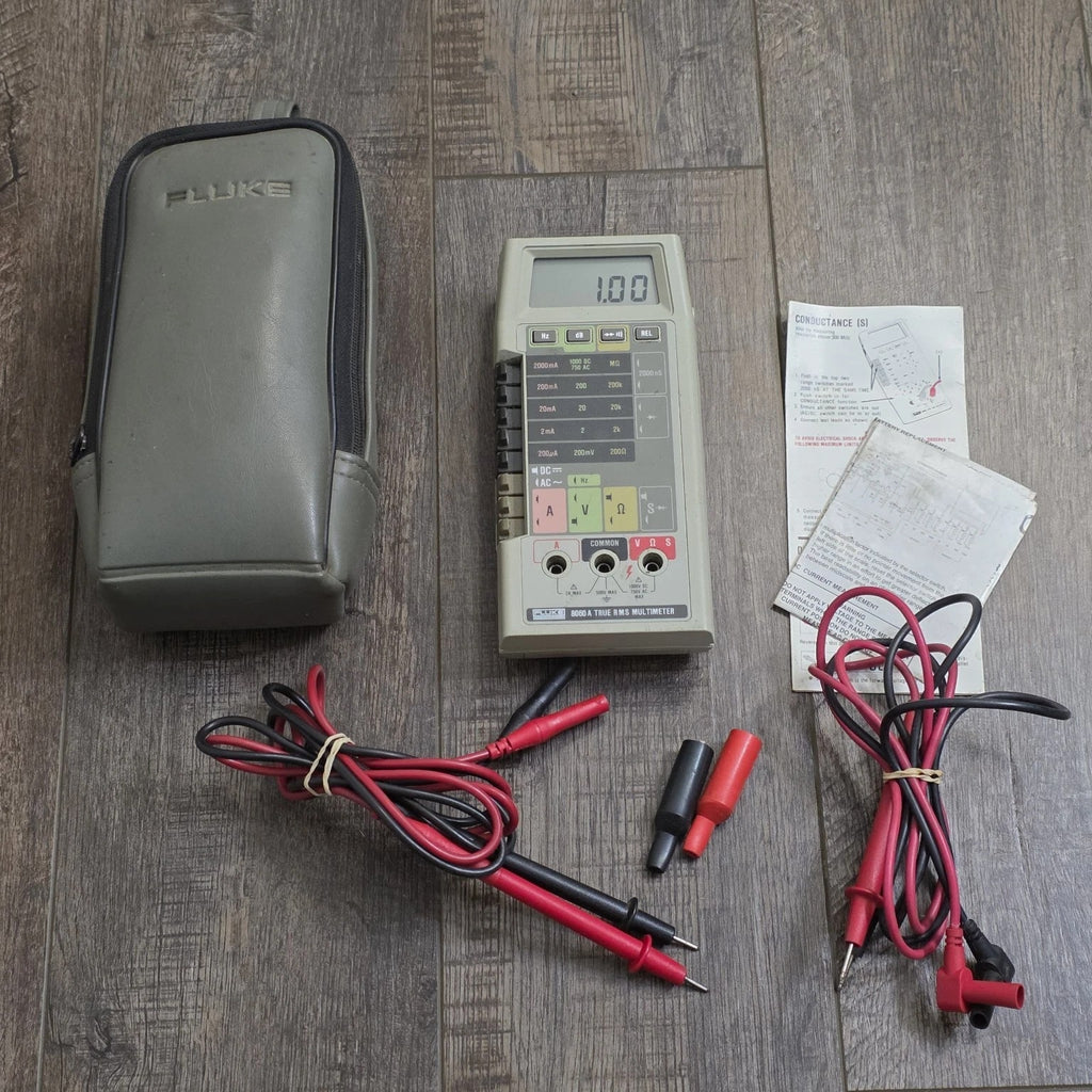 Fluke 8060A True RMS Digital Multimeter - Tested Working