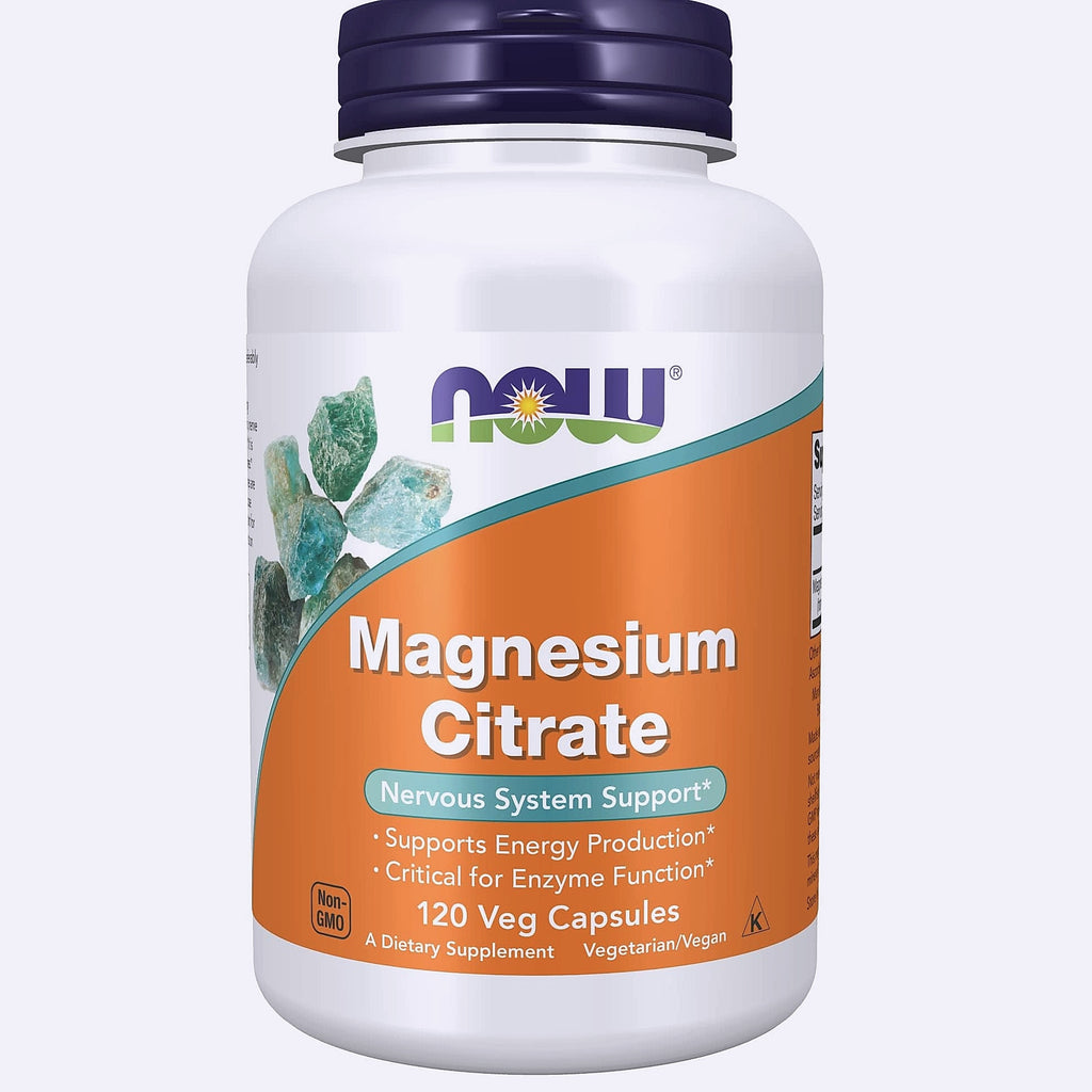 NOW Foods Magnesium Citrate with Glycinate and Malate, 180 Softgels