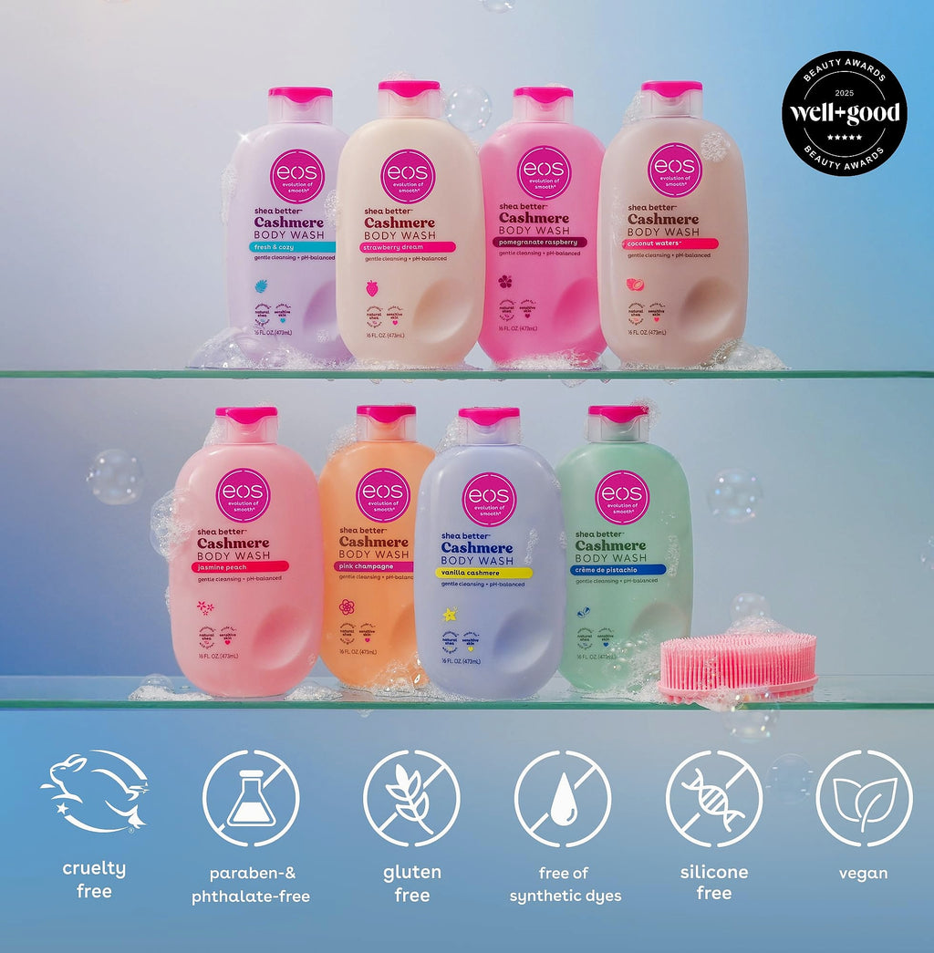 eos Vanilla Cashmere Body Wash, Moisturizing Creamy Gel, 16 fl oz