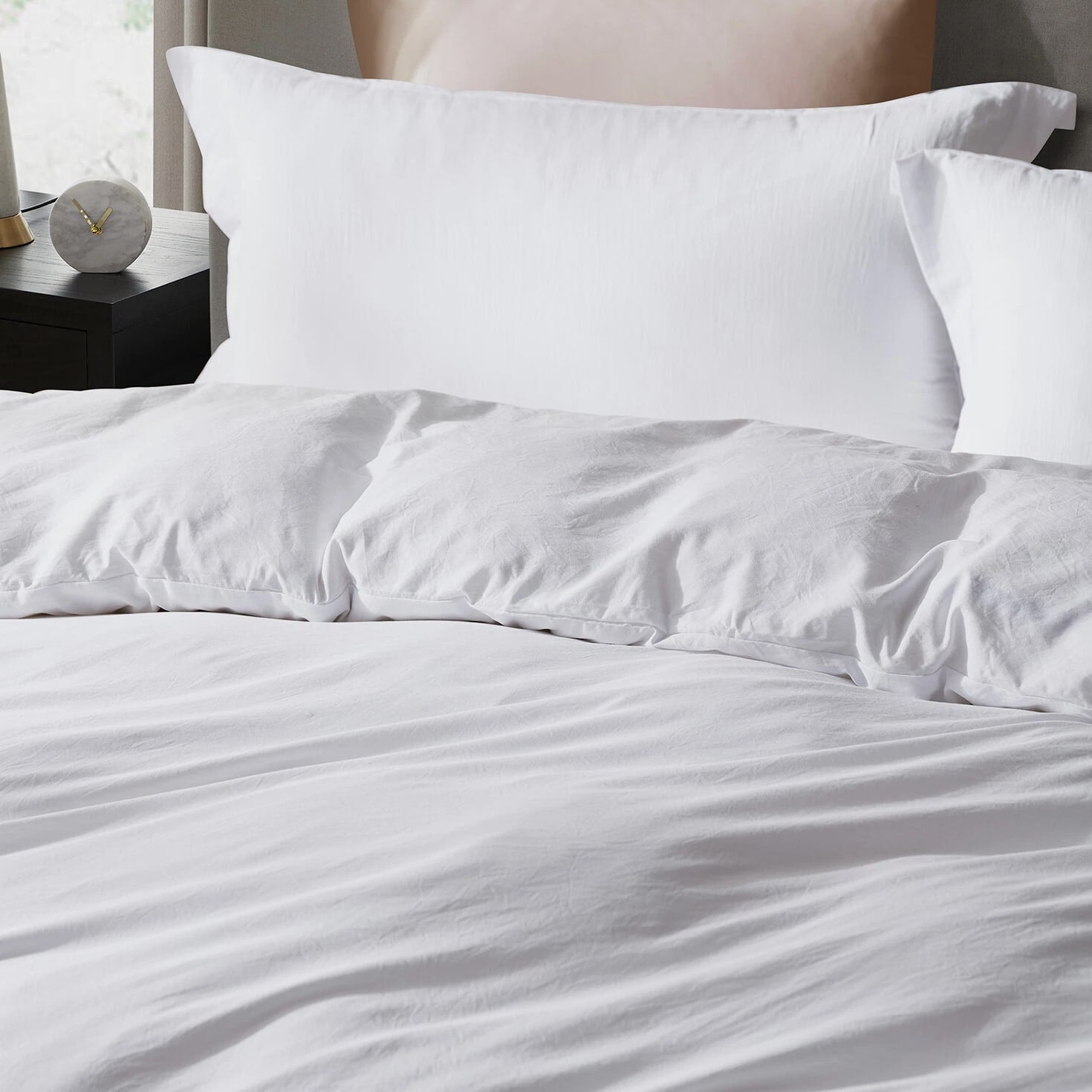 3 Pc Duvet Cover Set, King/Queen Soft Pre-Washed Comforter Cover & Pillow Shams