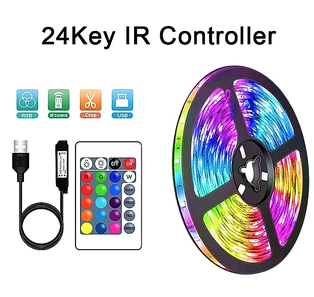 Adiodo USB LED Strip Lights 5050 RGB App Control
