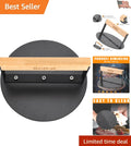 Elegant 6-Inch Smash Burger Press with Wood Handle for Perfect Grilling