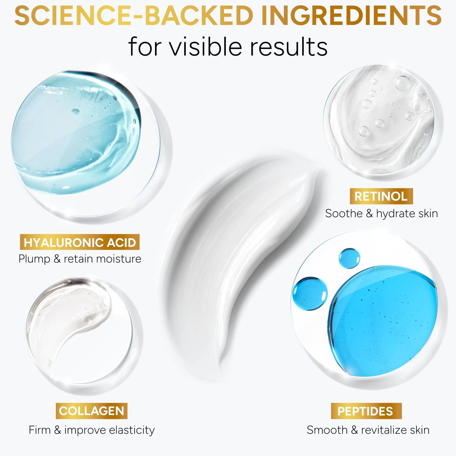 Retinol Cream for Face with Collagen Peptides - Anti-Aging Wrinkle Cream...