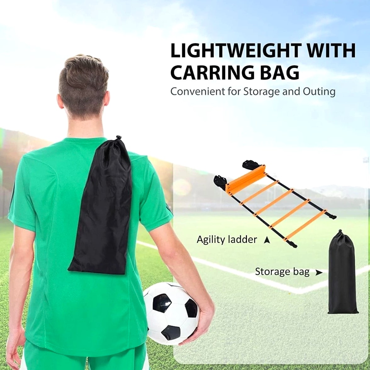 26FT Agility Ladder Training Set with Carry Bag ? Speed & Footwork Trainer