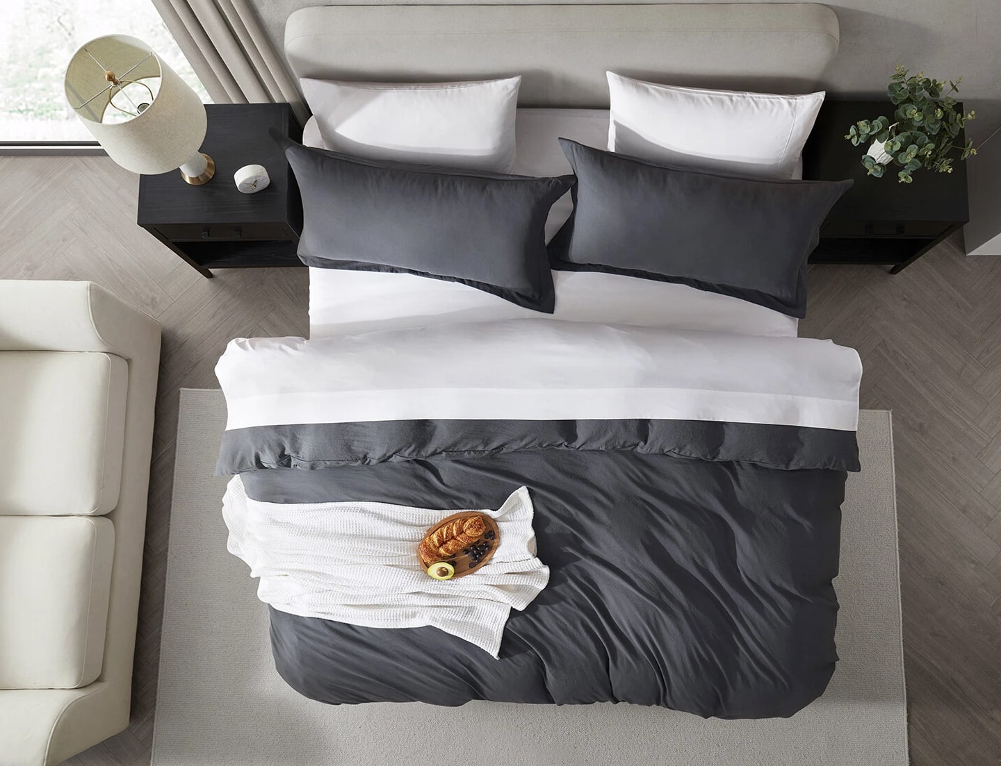3 Pc Duvet Cover Set, King/Queen Soft Pre-Washed Comforter Cover & Pillow Shams