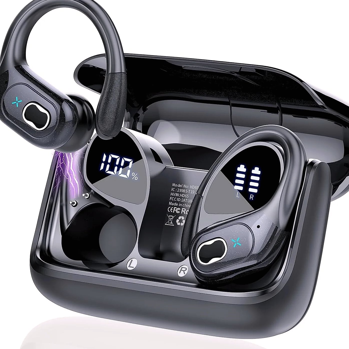 GDLYL HD65 TWS Bluetooth 5.4 wireless earbuds with noise reduction