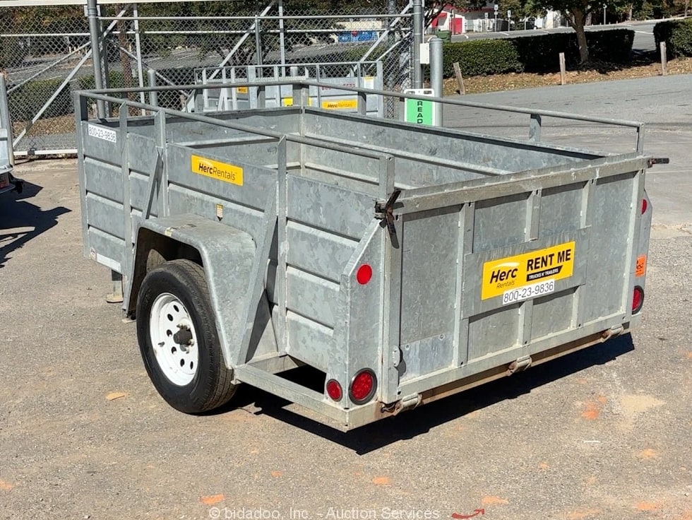 2018 Best Trailer Inc 5X8US Single Axle 8' Utility Equipment Box Trailer with Ramp