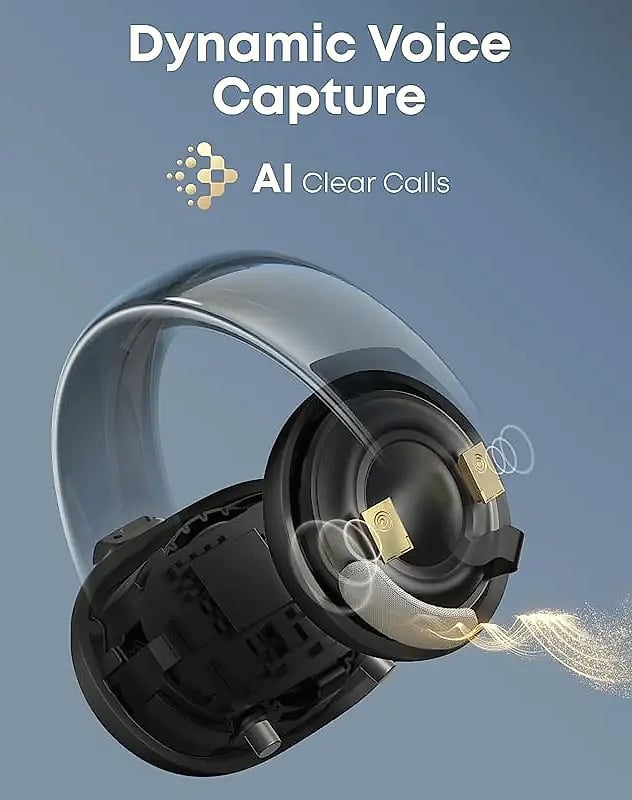 Soundcore AeroClip Open-Ear Earbuds with 4 Mics