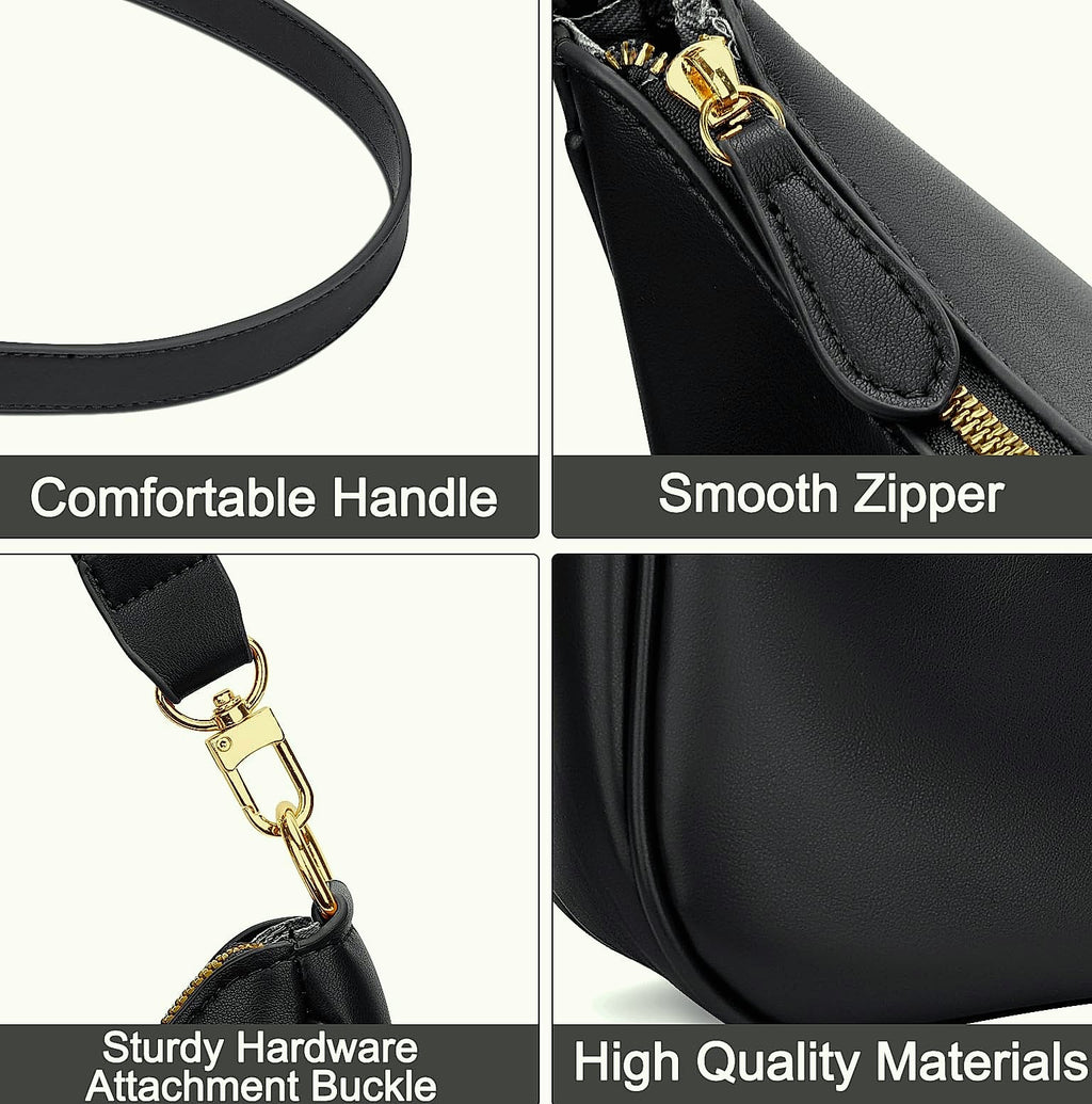 KKXIU Women's Shoulder Bag Retro Hobo Purse Underarm Clutch
